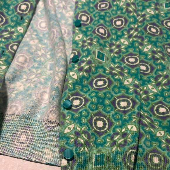 Talbots Pastel Patterned Sweater - Picture 5 of 8